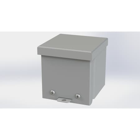 Saginaw Control & Engineering Screws Electrical Enclosures, 4 in H, 4 in D, 4 in W, NEMA 3R, Galvanized Steel SCE-4R44